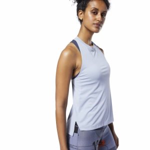 Reebok Meet You There Muskelshirt Damen - HellBlau - DE 365-NMT